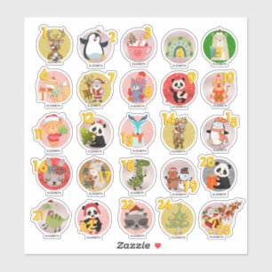 25 Personalised ADVENT CALENDAR Goody Bag Named