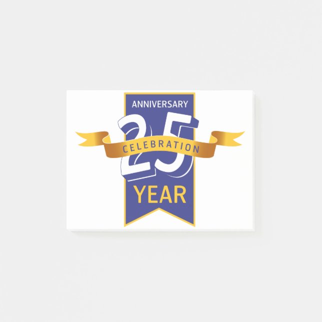 25 th anniversary post-it notes (Front)