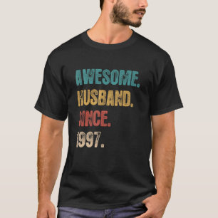 25 Wedding Aniversary For Him Awesome Husband Sin T-Shirt