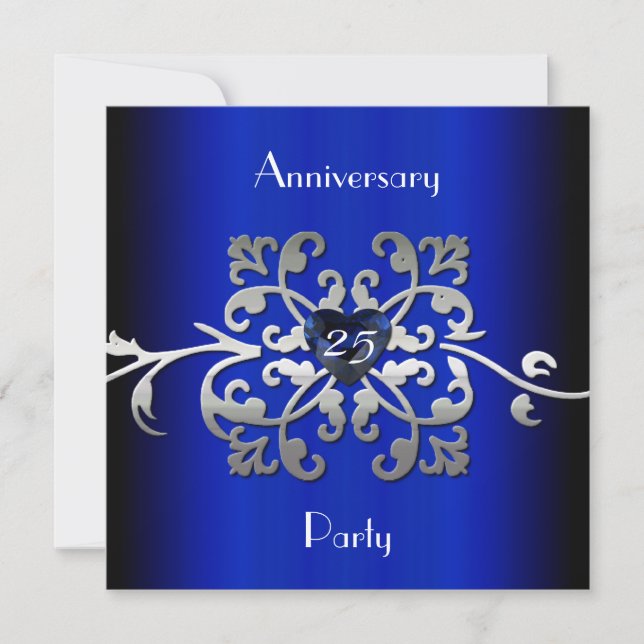 25 Wedding Anniversary Party Invitation (Front)