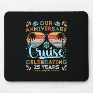25 Year Anniversary Cruise And 25 Years Couples Tr Mouse Pad