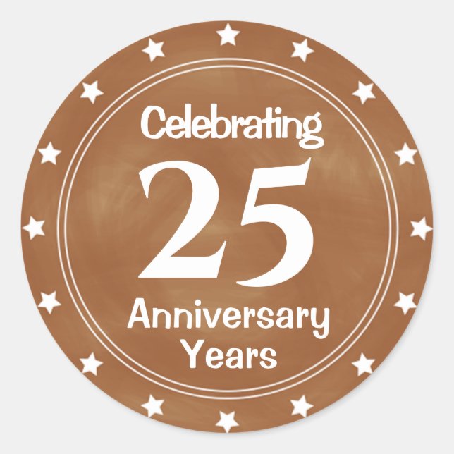 25 Year Anniversary Envelope Seal (Front)