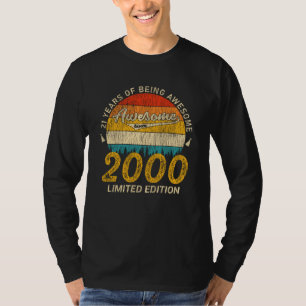 25 Year Old 2000 Retro Awesome 25th Birthday Gift T-Shirt