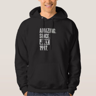 25 Year Old 25th Birthday Amazing Since July 199 Hoodie