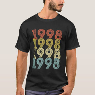 25 Year Old Birthday Vintage 1998 25Th Birthday T-Shirt