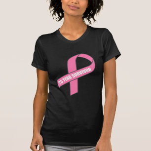25 Year Survivor (Breast Cancer Pink Ribbon) T-Shirt