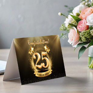25 Years Employee Milestone Anniversary Fold Card