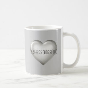 25 Years & Going Strong Silver Heart Anniversary  Coffee Mug