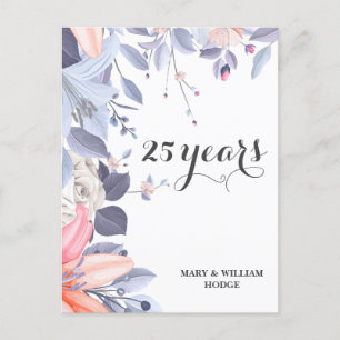 "25 Years of Forever: An Anniversary to Remember" Postcard
