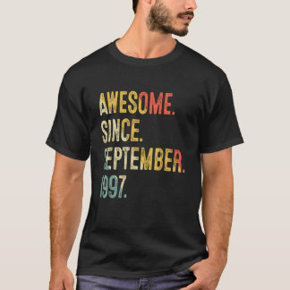 25 Years Old Awesome Since September 1997 25th Bir T-Shirt