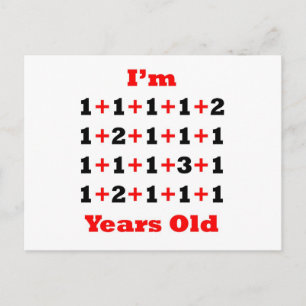 25 Years old! Blk Red Postcard