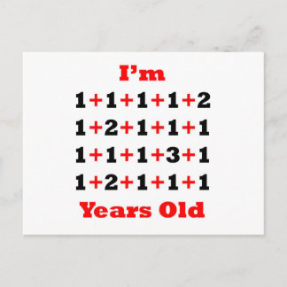 25 Years old! Blk Red Postcard