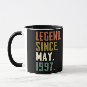 25 Years Old Legend Since May 1997 25th birthday Mug