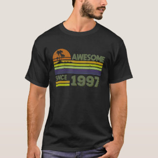 25 Years Old Men Women Awesome Since 1997 T-Shirt