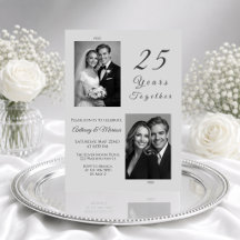 25 Years Together Silver Wedding Anniversary