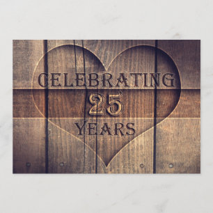 25 years wedding anniversary unique invitations