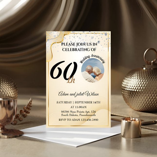 25th 40th 10th 75th 60th wedding anniversary invitation (Creator Uploaded)