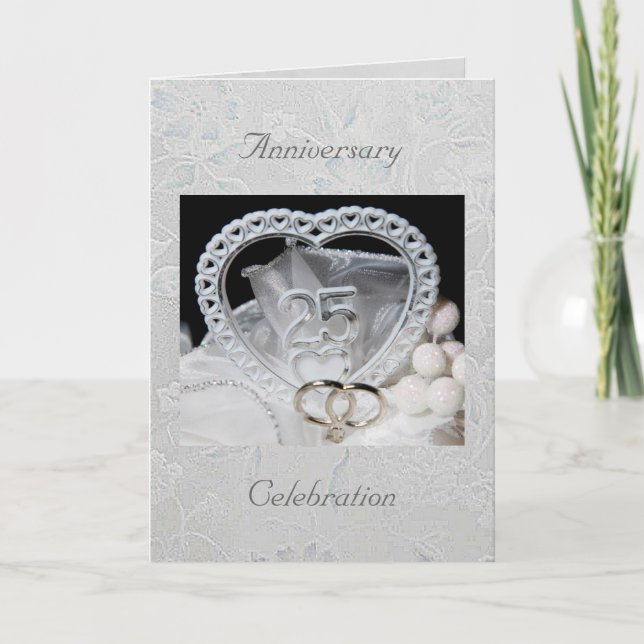 25th Anniversary Celebration Invitation Card (Front)