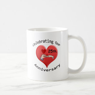 25th. Anniversary Coffee Mug