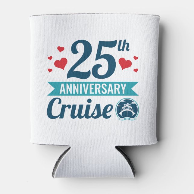 25th Anniversary Cruise Can Cooler (Front)