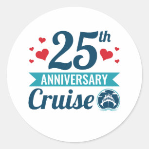 25th Anniversary Cruise Classic Round Sticker