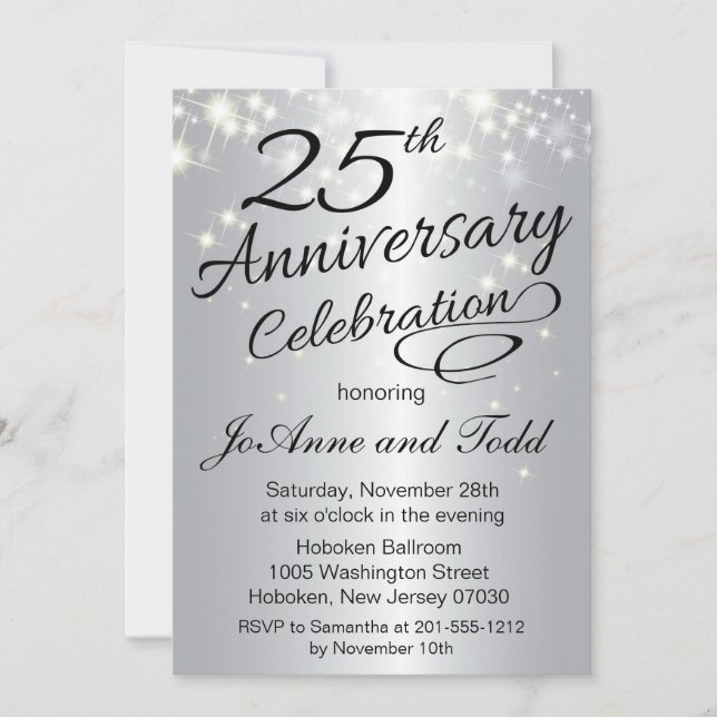 25th Anniversary Invitation (Front)