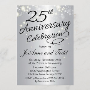 25th Anniversary Invitation