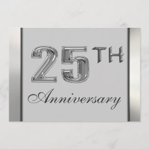 25th Anniversary Invitations