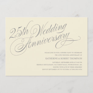 25th Anniversary Invitations