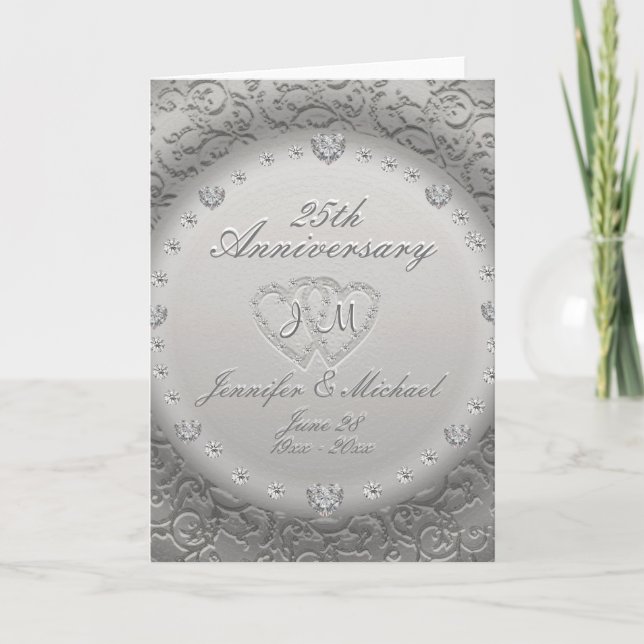 25th Anniversary Monogram Card (Front)