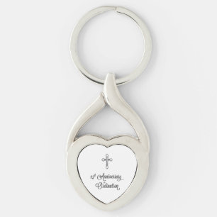 25th Anniversary of Ordination, Heart Keychain