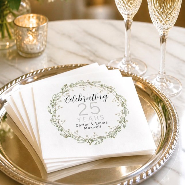 25th Anniversary Paper Napkins (Creator Uploaded)