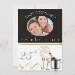 25th Anniversary Party Invitation With Photo