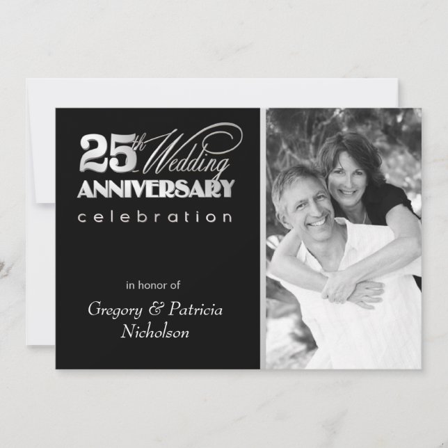 25th Anniversary Party Invitations - 5x7 Flat (Front)