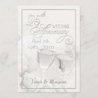 25th Anniversary Party Invitations - Personalised