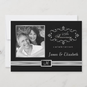 25th Anniversary Party Invitations - with Photo