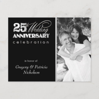 25th Anniversary Party - Photo Invitations
