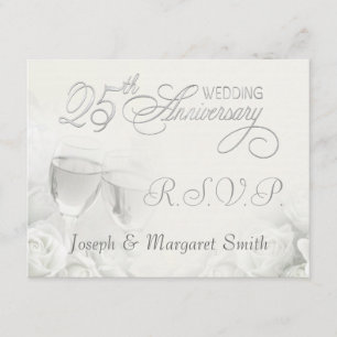 25th Anniversary Party - RSVP Reply Cards