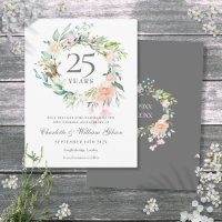 25th Anniversary Save the Date Roses Garland