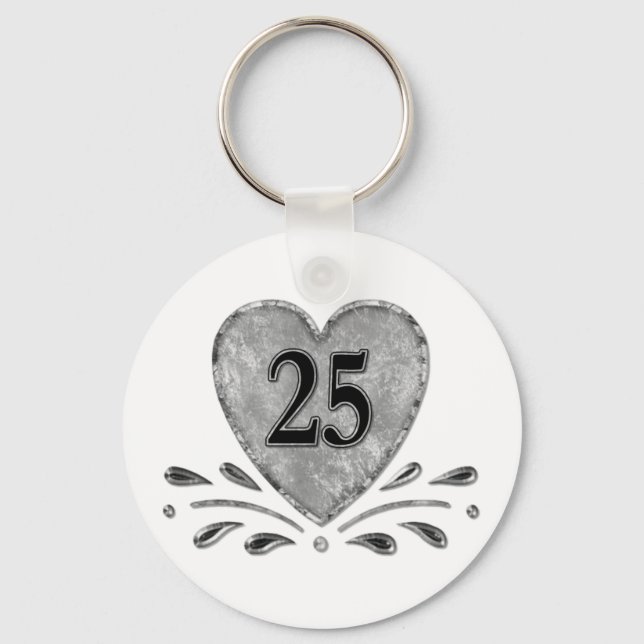 25th Anniversary - Silver Key Ring (Front)