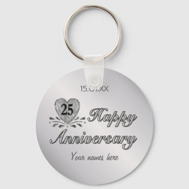 25th Anniversary - Silver Key Ring (Front)