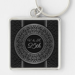 25th Anniversary Silver Medallion Key Chain