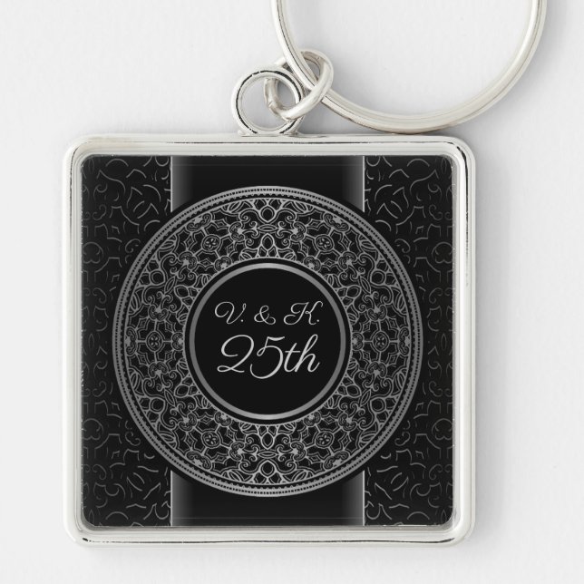 25th Anniversary Silver Medallion Key Chain (Front)