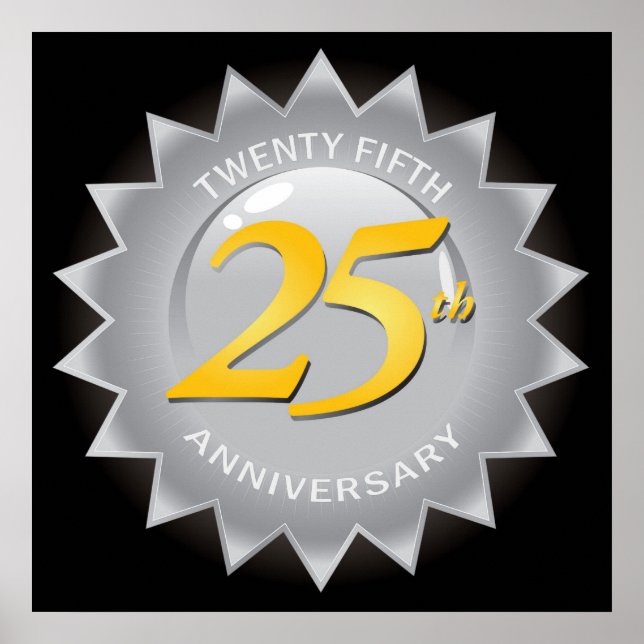 25th Anniversary Silver Seal Poster (Front)