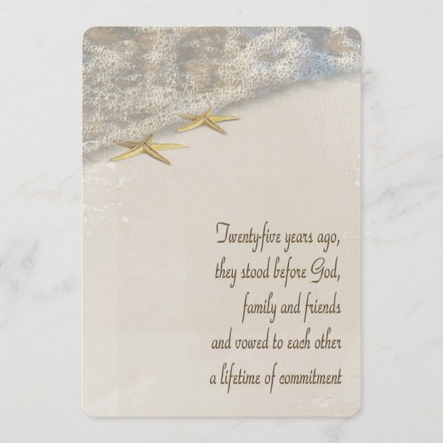 25th Anniversary Vow Renewal Wedding Program (Front)