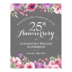 25th Anniversary Watercolour Roses Welcome Sign