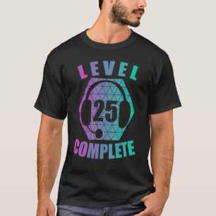 25th Birthday 25 Years Gamer Gaming Console Video  T-Shirt