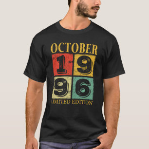 25th Birthday 25 Years Old Awesome Since October T-Shirt