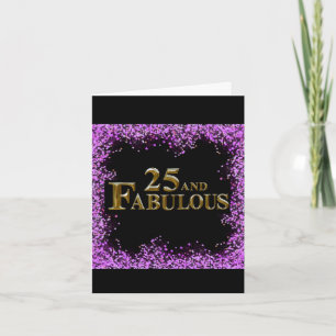 25th Birthday Card