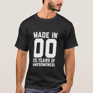 25th Birthday for Men Women Son Daughter Age 25 Ye T-Shirt